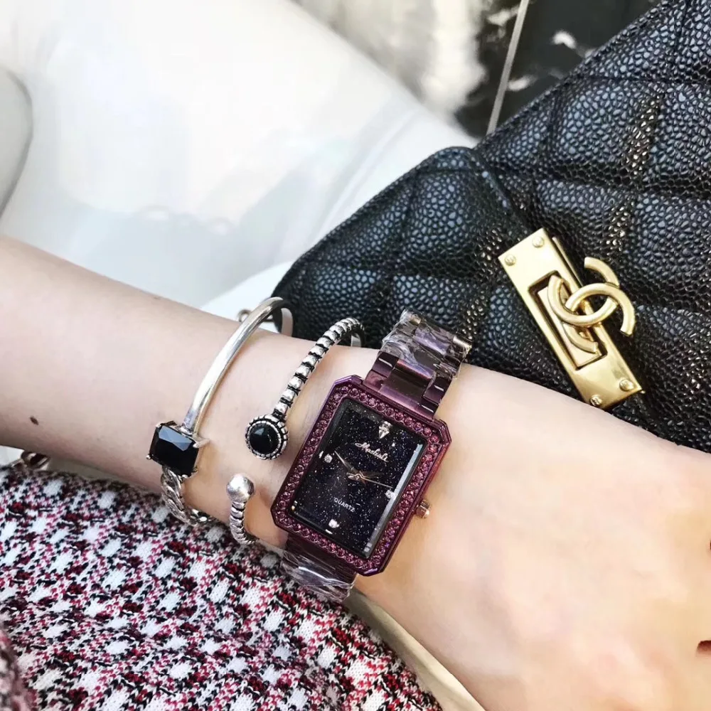Quadrado Pulseira Relógios para As Mulheres do