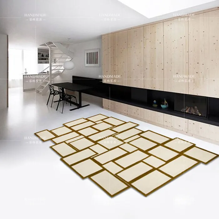 Креативный ковер ручной работы гостиная журнальный столик в форме ковер цветной ковер модный Индивидуальный ковер