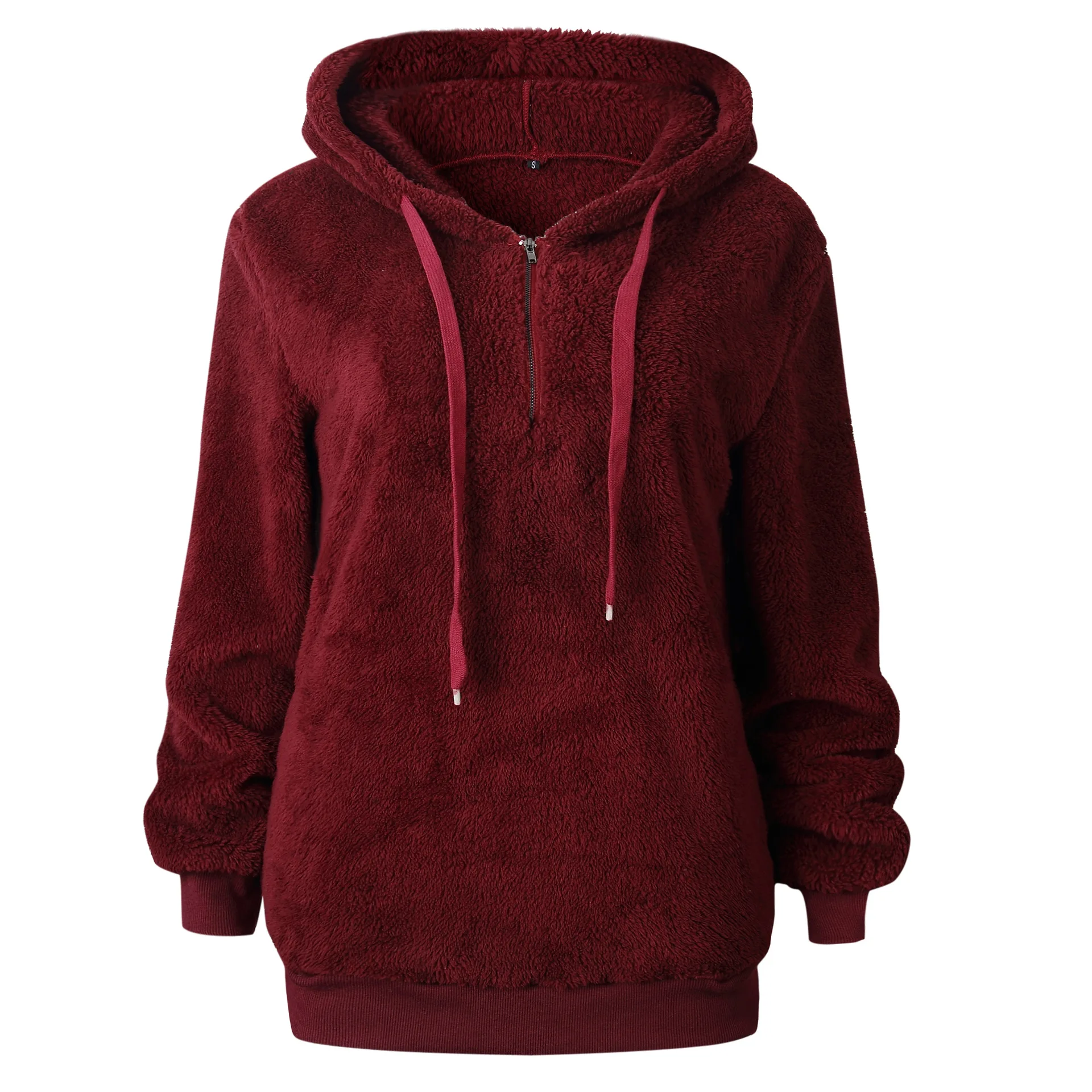 5XL размера плюс, флисовый Женский пуловер с капюшоном, женские свитера s,, зима-осень, свитер для женщин, Свитера с капюшоном, Pull Femme Hiver - Цвет: wine red