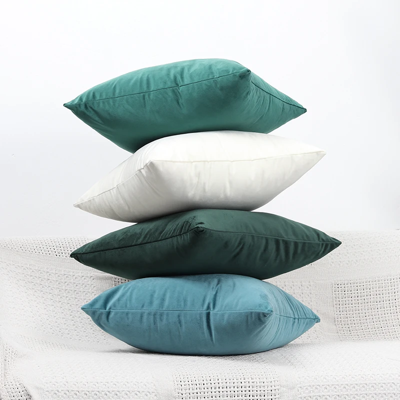 

Luxury Green Blue 45x45cm Velvet Cushion Cover Pillow Cover Pillow Case Yellow Gray Home Decorative Sofa Throw Pillow Chair Seat
