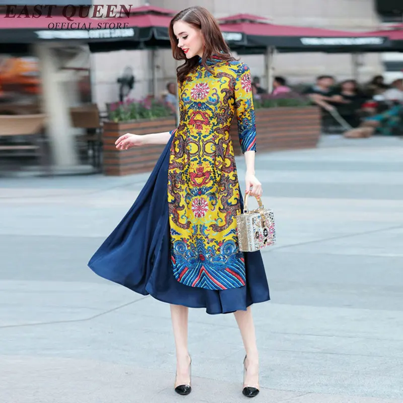 Китайское платье qipao Китайские Восточные платья женские в восточном стиле Ципао