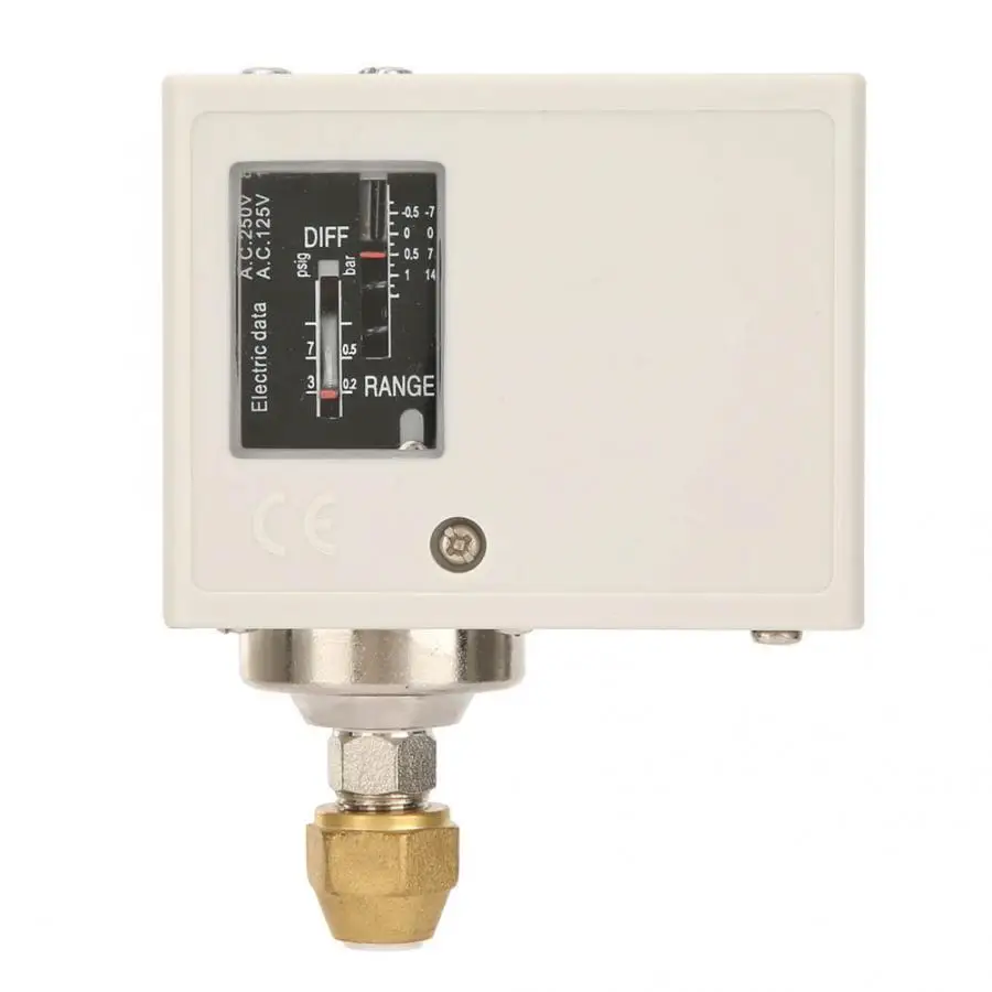

SPC-101E 24V-380V Electronic Air Water Pump Compressor Pressure Controller Pressure Control Switch 0.3-0.5 Bar for Freon Air
