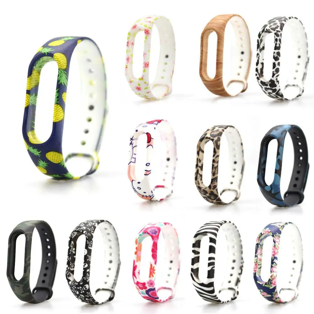 

Camouflage Flower Replacement Wristband TPU Strap Bracelet for Xiaomi Mi Band2