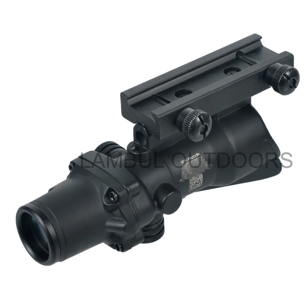 Охотничий прицел Chevron ACOG 4X32 оптика из настоящего волокна красный зеленый с