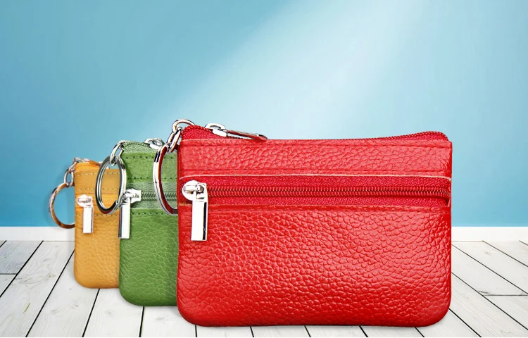 Lomelobo Women Genuine leather Coin Wallets bags holder L060 Details (01) Girls Genuine Leather Brand Women Coin Purse