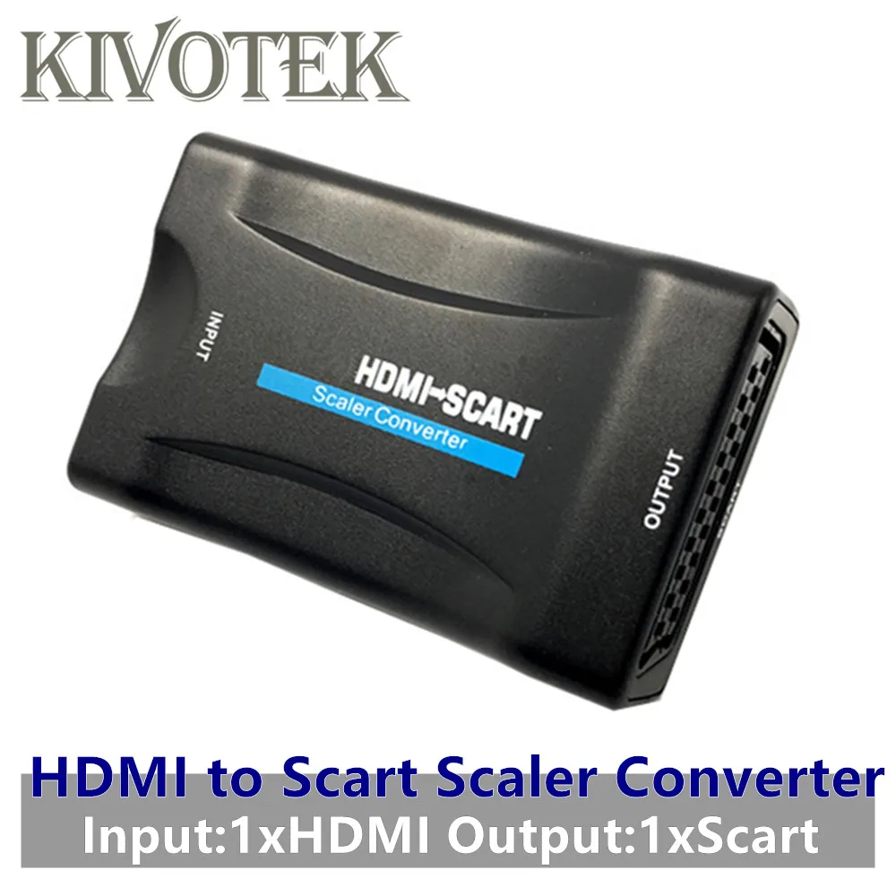 

HDMI to Scart Downscaler Adapter Converter PS4 DVD to TV With Scart Connector,PAL/NTSC Power Supply For Phone TVs Free Shipping