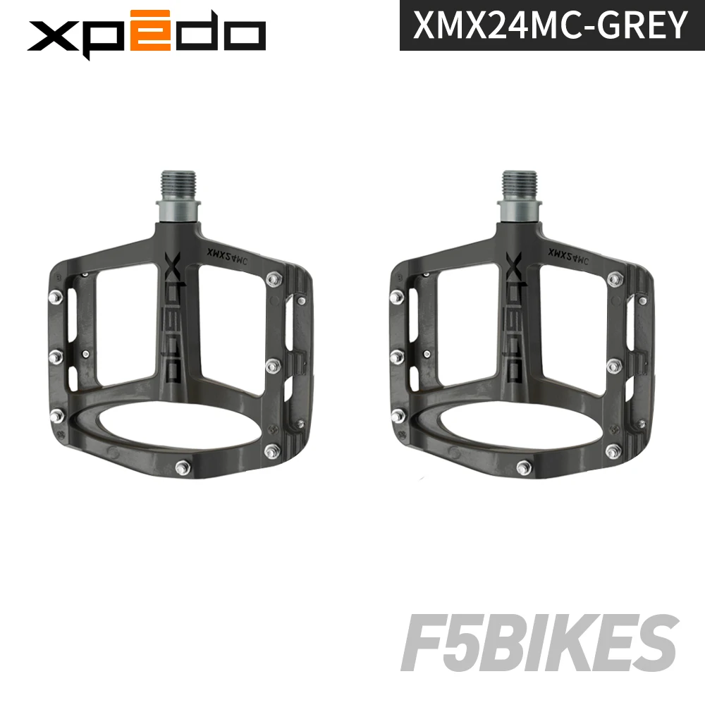 Wellgo XPEDO MTB велосипедные педали SPRY XMX24MC сверхлегкие магниевые mtb педали для шоссейного велосипеда 6 цветов 255 г - Цвет: Grey