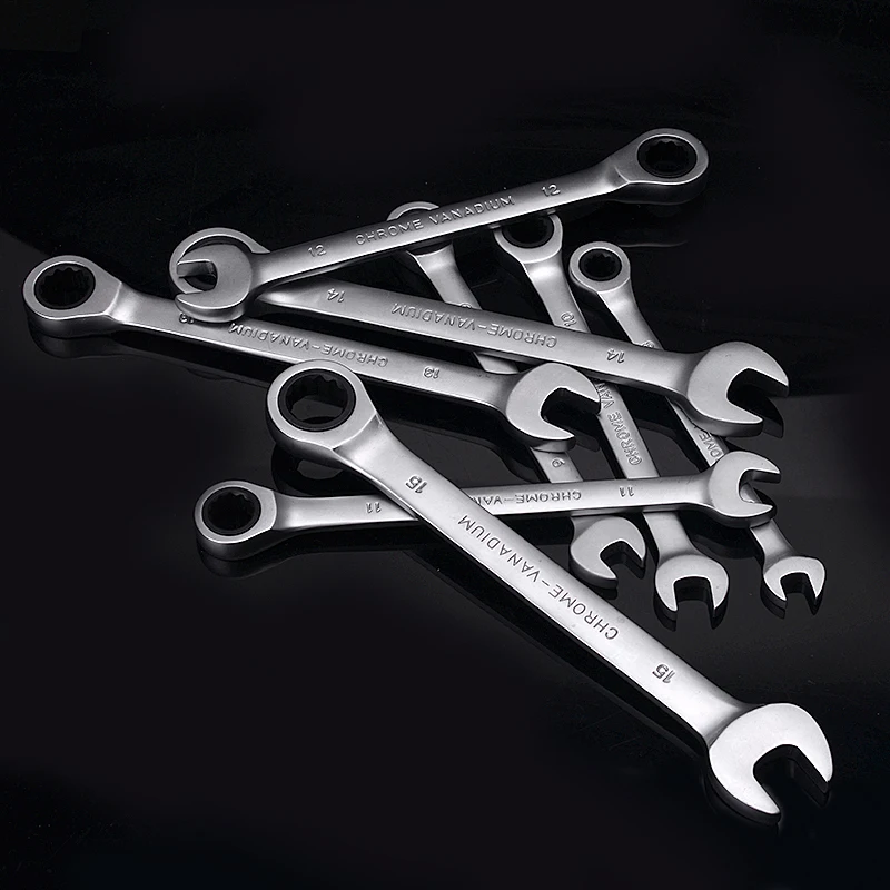 8-24mm 14 piezas Llave de trinquete herramientas para herramientas de reparación de automóviles Llave de trinquete llave de engranaje torque Llave de trinquete