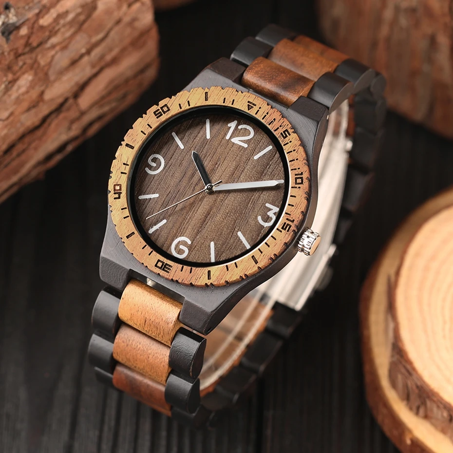 Minimalist Retro Full Wooden Watches Women Men Bamboo Wood Bracelet Fashion Creative Quartz Wristwatch Handmade Gifts Clock Hour 2018 (8)
