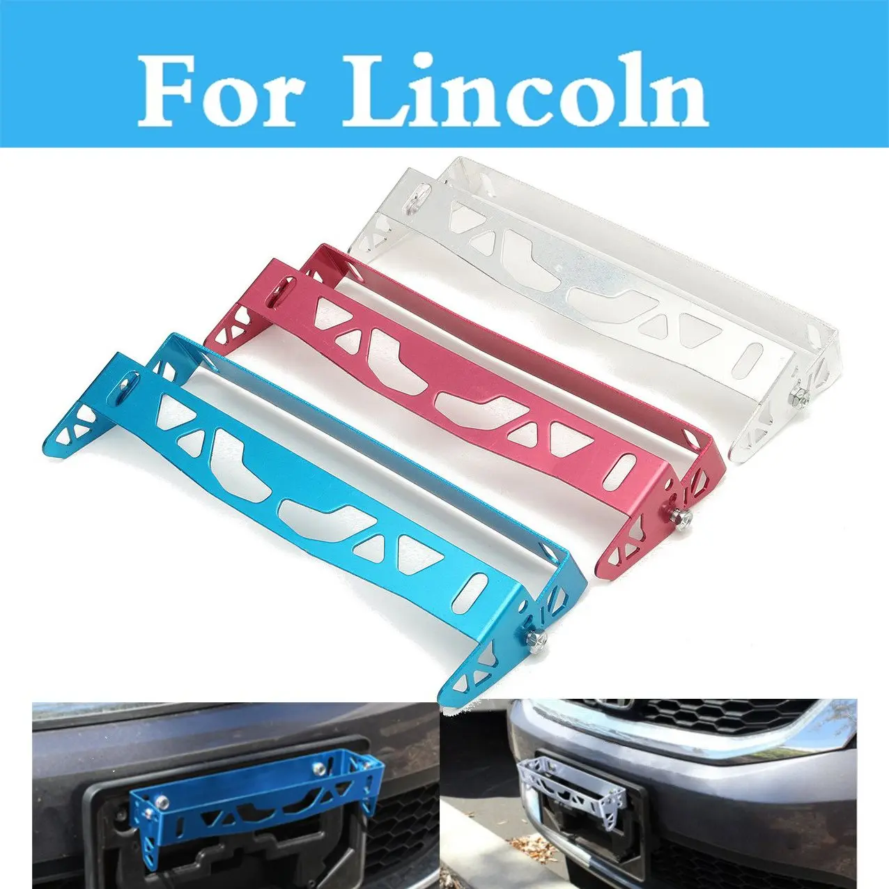 Auto Truck Bumper Tilt License Number Car Registration Plate Holder For
