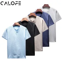 Мужская пляжная рубашка с v-образным вырезом, летняя футболка с коротким рукавом для мальчиков, футболка для фитнеса, бега, футболка для тренировок, плюс размер 5xl