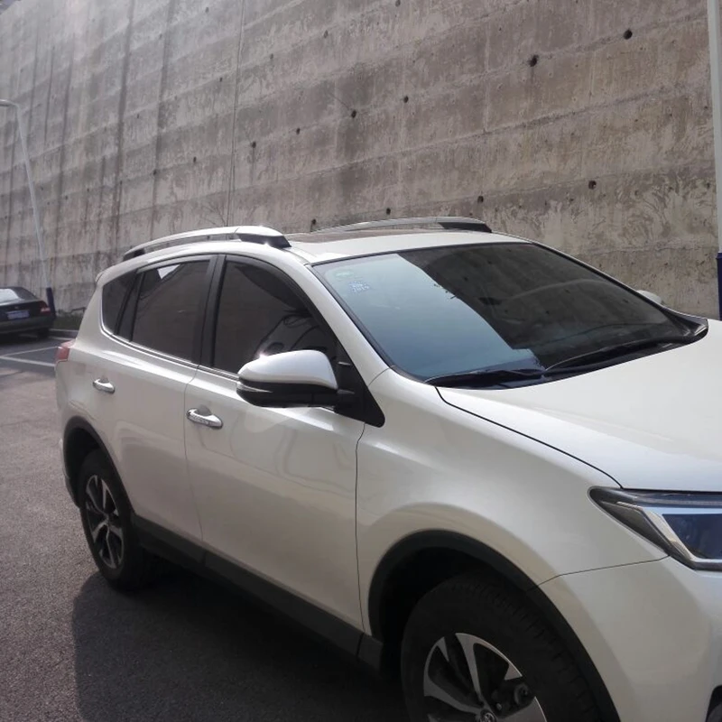 لتويوتا Rav4 Rav 4 2013 2014 2015 2016 2017 الألومنيوم الشظية الجانب القضبان حامل سقفي حامل الحقائب الاكسسوارات لتويوتا Rav4 Rav 4 2013 2014 2015 2016 2017 الألومنيوم الشظية الجانب القضبان حامل سقفي حامل الحقائب الاكسسوارات