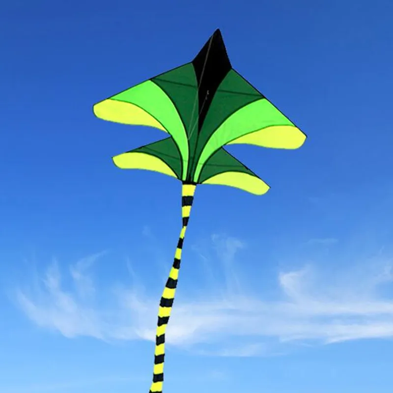 

free shipping high quality large green plane kite line kid kite aquilone windsock desert eagle kite bar linha de pipa ripstop