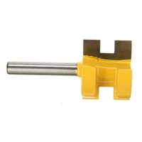 groove כרסום 2pcs 2 לשון קצת נתב נגרות Groove Bit כרסום קאטר 1/4" שאנק קידוח קאטר לחיתוך עץ לבוד עץ מלא (5)