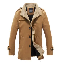 2017 New Arrival Autumn Winter Mens Trench Coats British Style jacket and coat for men Slim Fit Mens Trench Coat Overcoat