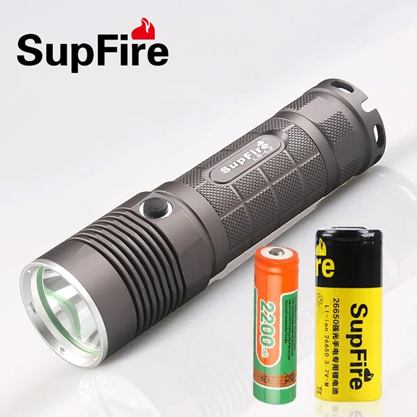 

Supfire L5 CREE XM-L T6 10W Led Flashlight 1100 Lumens Led Light Torch by 18650 Battery