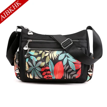 

Crossbody Bags for Women 2019 Sac a Main Femme Multi Pocket Shoulder Messenger Bag Waterproof Nylon Travel Purses and Handbags
