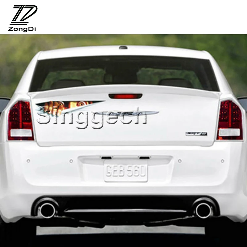 

ZD 3D Eyes Peeking Monster Car stickers for Citroen C4 C5 Kia Cerato Sorento Ceed Opel Astra H J G Insignia Vectra C Accessories