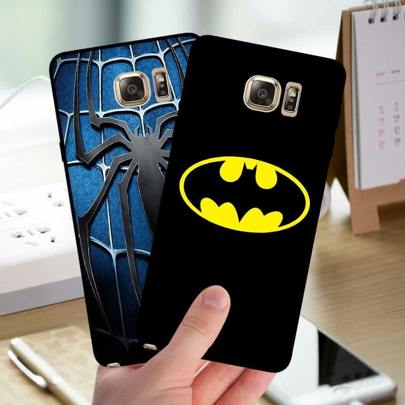 Чехол mosirui для samsung galaxy note5 N9200 силиконовый чехол мягкий телефона Marvel Comics Spider |