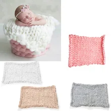 Вязанное крючком одеяло, коврик для новорожденных, одеяло с шариками, реквизит для фото новорожденных, реквизит для фотосессии, аксессуары Z147 NSV775