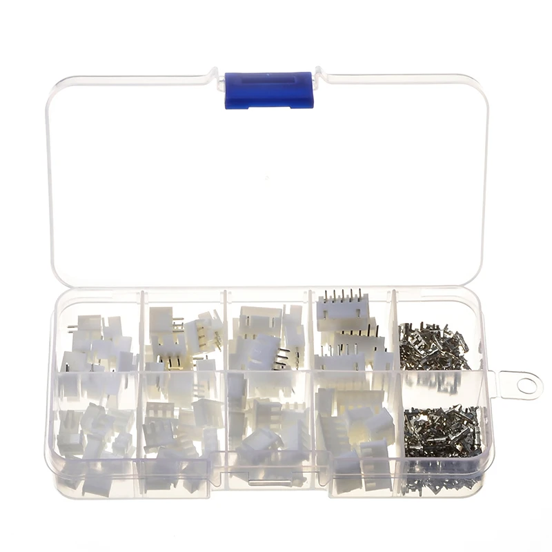 

230PCS Nylon Crimp Wire Connectors Set Jumper Pin Housing Headers Kit Male / Female XHPX 2/3/4/5J 2.54MM White