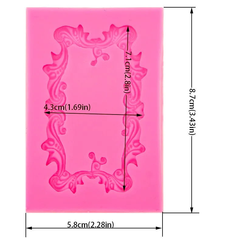В европейском стиле, в стиле ретро рамки конфеты силиконовая форма для выпечки в форме цветка ручной работы форма для шоколада сделай сам инструмент для выпечки Украшение для торта, десерта пресс-форм
