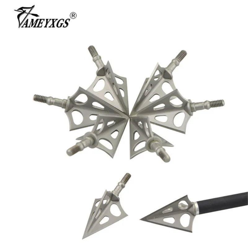 

12/24pcs Archery Blade Arrowheads 3 Blades Broadhead Tip Points Bow Hunting Arrow Tips For Outdoor Sports Shooting Accessories