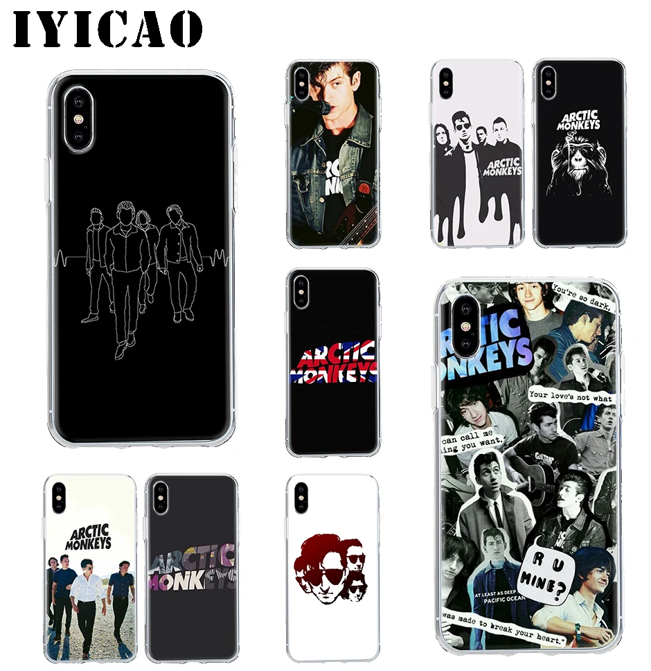 Жесткий чехол IYICAO ARCTIC MONKEYS для Iphone 4 4s 5 5S Se 6 7 7plus 8 8Plus X XS MAX XR 6s Plus 11 pro