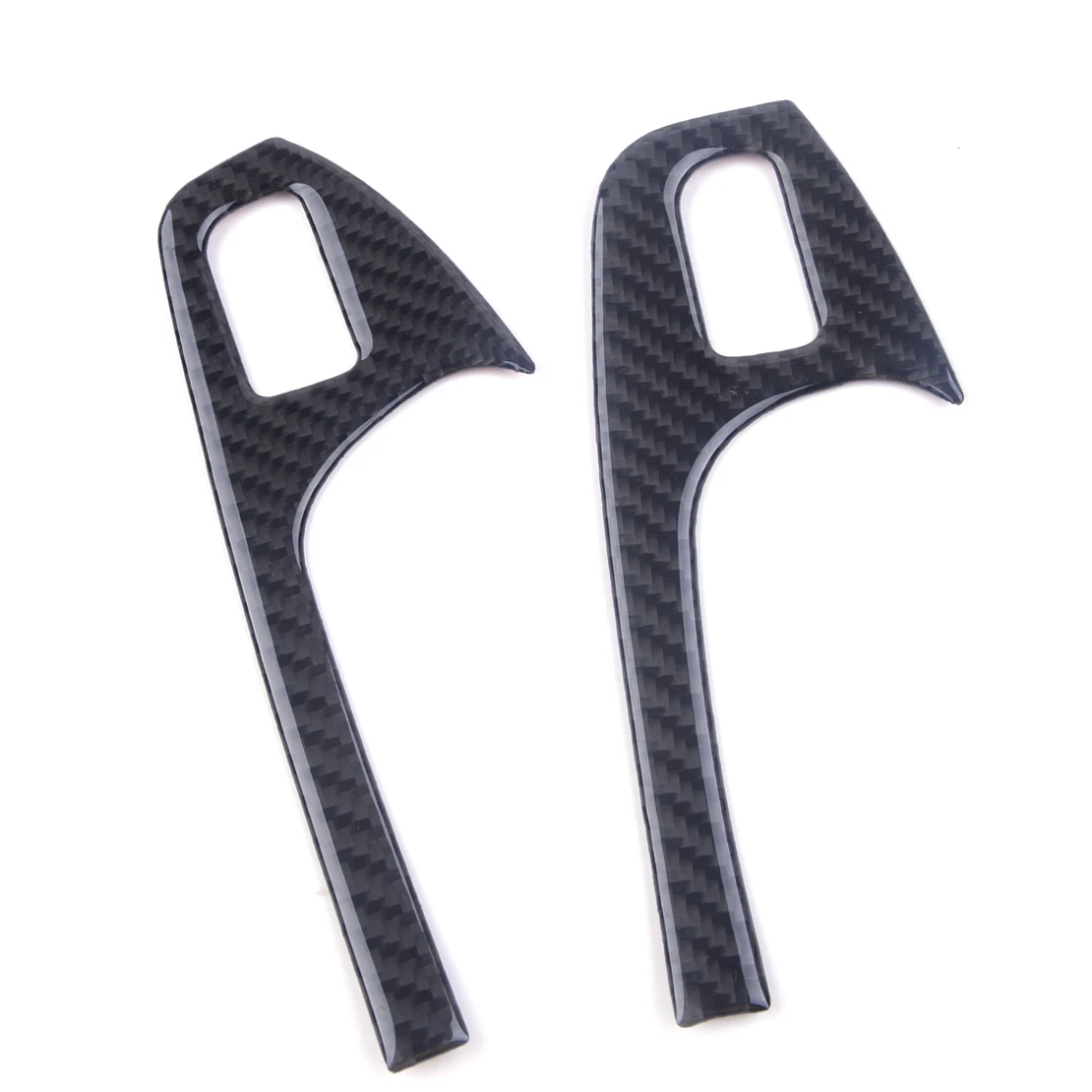 4PCS//SET For Audi A4 A5 Q5 S4 Real Carbon Fiber Door Window Switch Button Trim