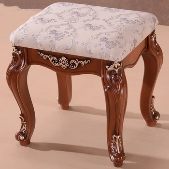 

American Country Dressing Stool Modern Minimalist European Imitation Retro Makeup Stool Small Bench For Shoes Bench