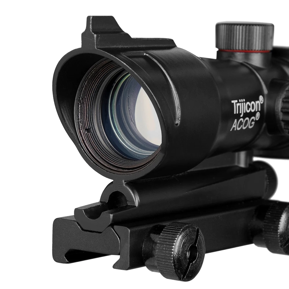 ACOG 1X32 Красный Зеленый Крест прицел оптическая винтовка прицелы охотничьи с 20 мм