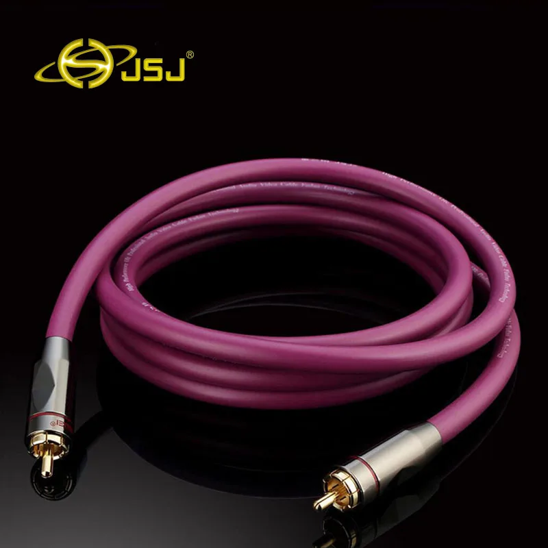 

JSJ Coaxial Digital Audio Cable RCA Lotus Subwoofer Line SPDIF Audio Cable L211 Free Shipping