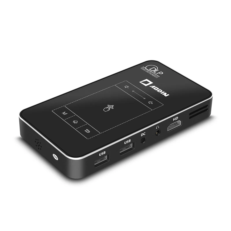Портативный проектор AODIN 1 + 32G Wi Fi умный мультисенсорный HD DLP HDMI карманный мини
