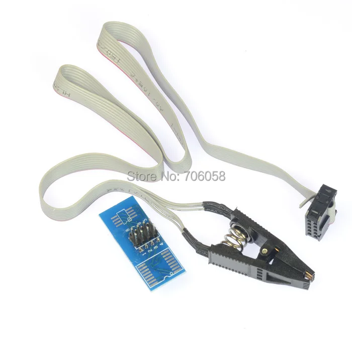 

NEW SOIC8 SOP8 flash chip IC Test Clips socket adpter BIOS/24/25/93 programmer