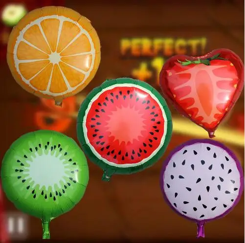 45*45 см смешанных фрукты воздушные шары арбуз клубника воздушный гель баллон подарки на день рождения для детей Globos надувные игрушки