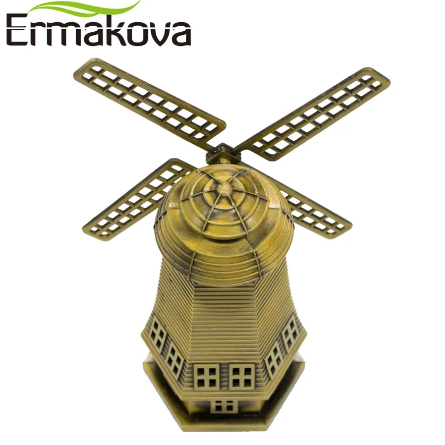 ERMAKOVA 14 см (5 5 &quot) Античная бронза Голландская мельница модель металлическая