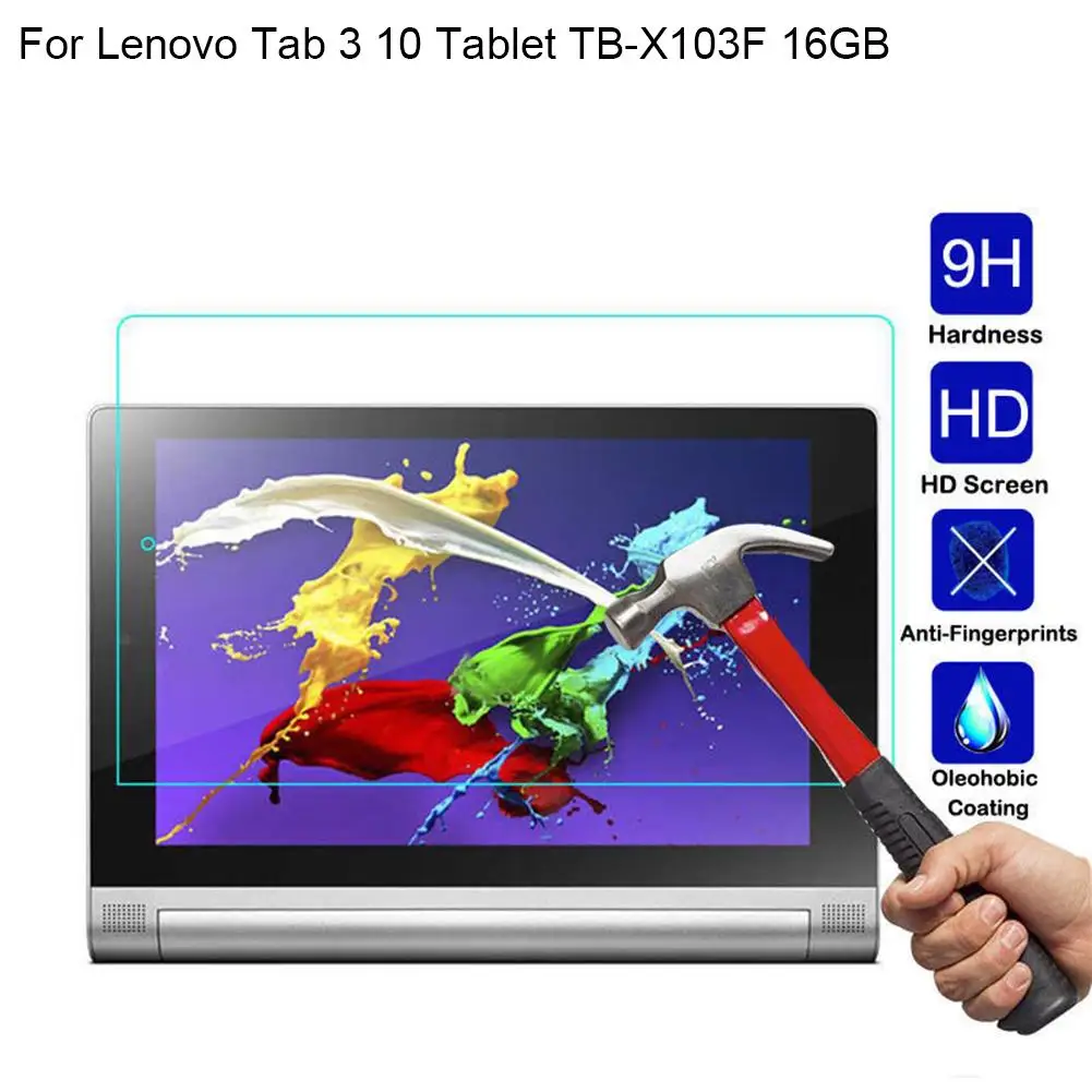 

Tempered Glass Screen Protector Film for Lenovo Tab 3 10 Inch Tablet TB-X103F