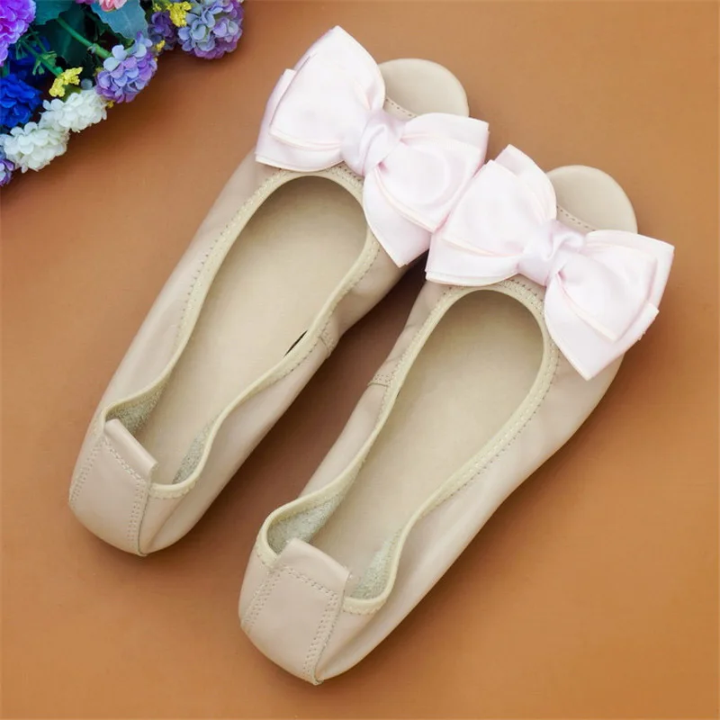 Beige Light Pink Bow