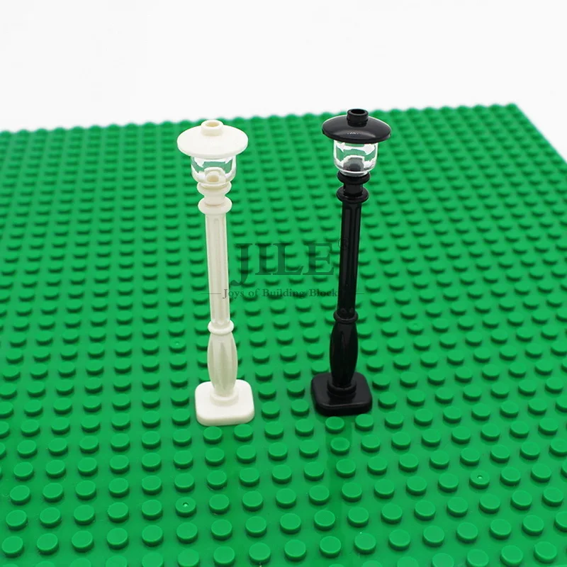 

Moc Retro Street Light Lamp Set DIY Enlighten Building Blocks Bricks Parts Compatible with Assembles Particles City View Toys