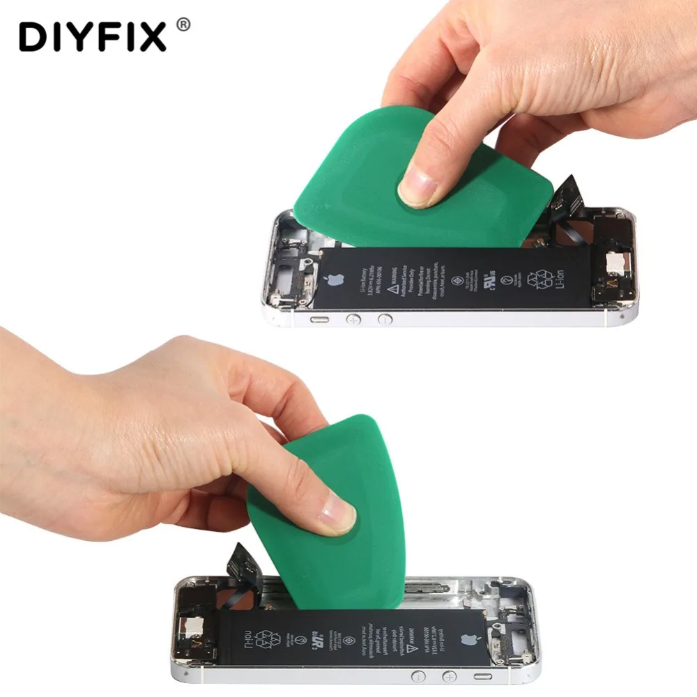 DIYFIX, 5 шт., инструмент для открывания сотового телефона, удобная карта для iPhone, samsung, sony, ЖК-экран, задняя крышка, батарея, разборка, ручной инструмент