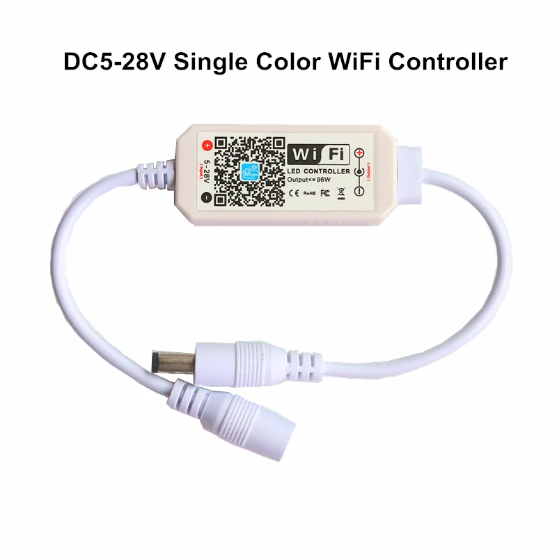 DC 5 V-28 V Magic Home мини затемнения Беспроводной Wi-Fi контроллер для SMD 2835 3014 3528 5050 5630 5730 один Цвет Светодиодные ленты света