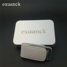 Exuanck пользовательский Рождественский логотип белая кожа модель usb 2,0 4 ГБ 8 ГБ 16 ГБ 32 ГБ 30 шт./партия карта памяти флэш-накопитель