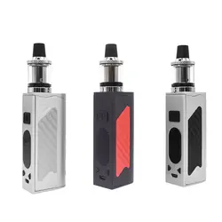 Новое поступление 100 W электронных сигарет Vape коробка комплект испаритель электронной сигареты дым светодиодный Экран 2200 mah комплект для