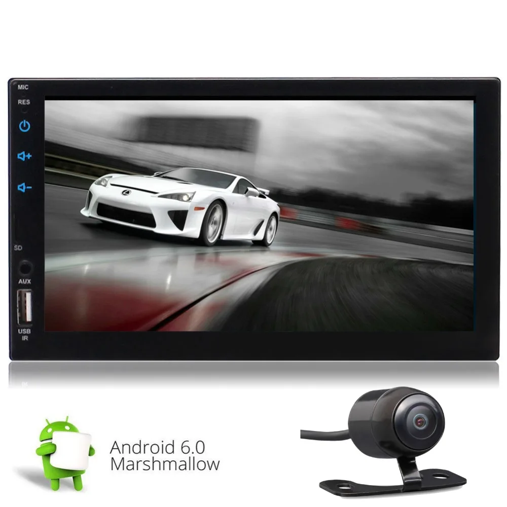 Android Car Stereo Multimedia Player with 7 Inch Touch Screen Bluetooth 4.0 GPS Navigation Support WiFi 3G 4G Mirror Link Radio
