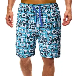 Письмо печати новый горячий пляжные шорты мужские лето быстросохнущая удобная Пляжная Homme повседневное доска короткие плюс размеры 4XL 3,21