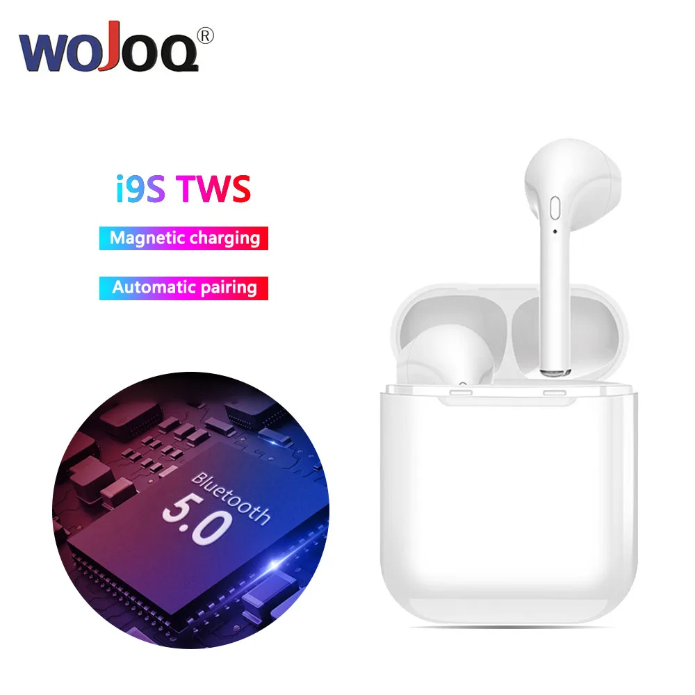

2019 New i9S TWS Wireless Earphone Portable 5.0 Bluetooth Headset Invisible Earbud for all smart phone i10 max TWS i9sTWS