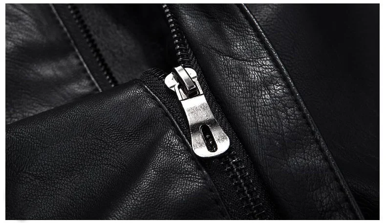 HTLB Для мужчин осень-зима Повседневное мотоциклетные Кожаные куртки пальто Для мужчин Фирменная Новинка Бизнес Повседневное карманы PU кожаные пальто куртка Для мужчин