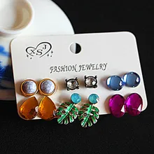 Новые модные женские аксессуары из мультфильма «Холодное сердце» ; вечерние красивые серьги смешивать и матч 6 пар/компл. серьги рождественские подарки