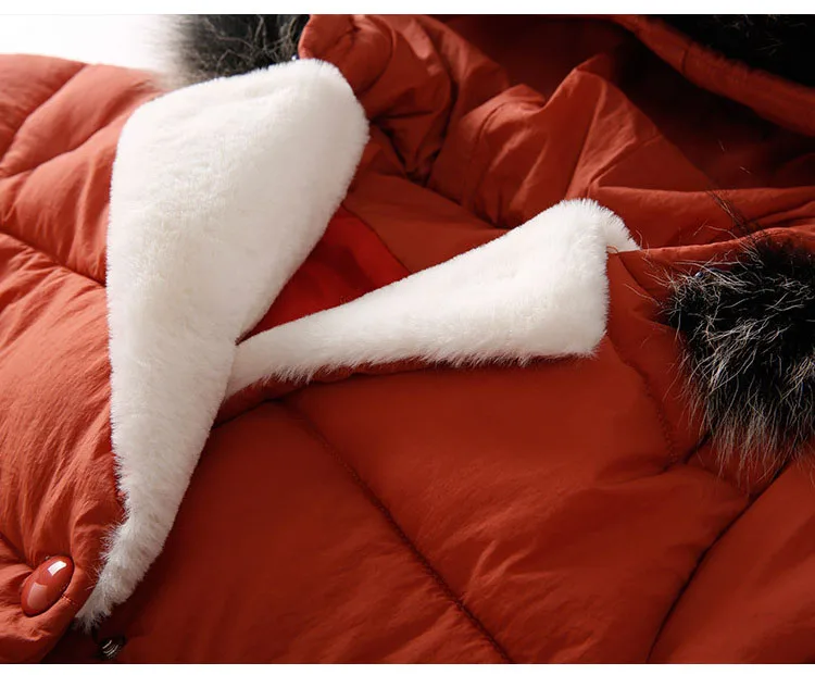 Children Cotton Jackets For Teenage Girls 2018 Winter Thick Warm Long Coats Kids Fur Hooded Outerwear Padded Clothes 5-16 Years  (11)