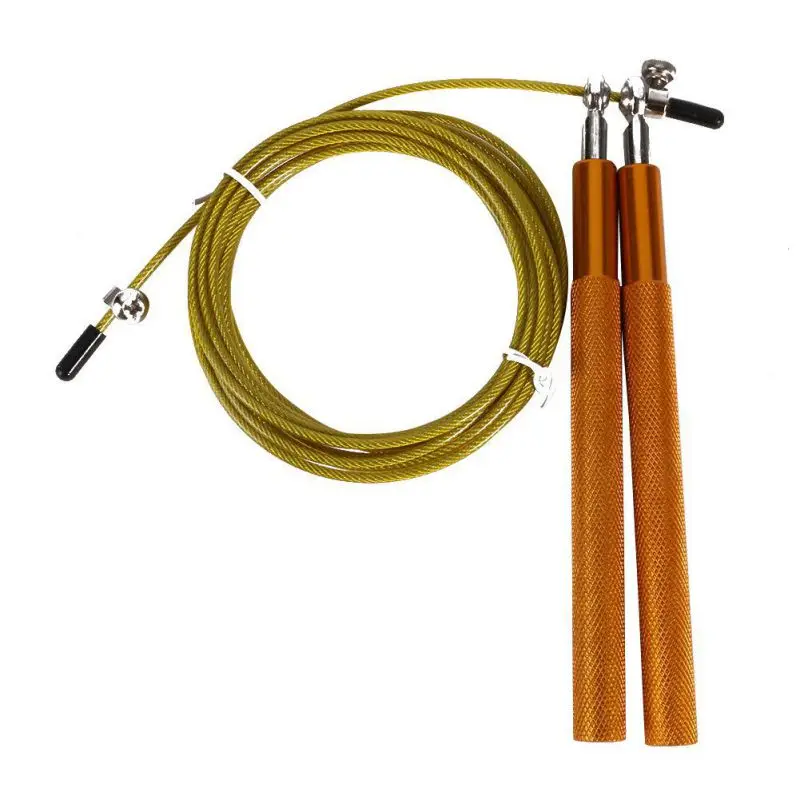 *Sport Crossfit Speed Jump Rope Ball Bearing Metal Handle Skipping Stainless Steel Cable Fitness Equipment 2017 *Sport Crossfit Speed Jump Rope Ball Bearing Metal Handle Skipping Stainless Steel Cable Fitness Equipment 2017